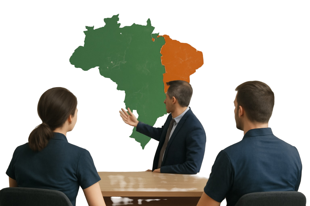 Mapa de cobertura J.Confort no Nordeste